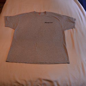 Men's Used Snap-On Tools Heather Gray Graphic Tee Size XL